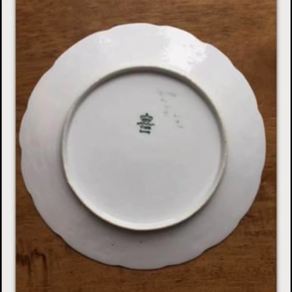 Viola Plate Germany texture flower floral vintage Elegant Decor Rare - Picture 7 of 9